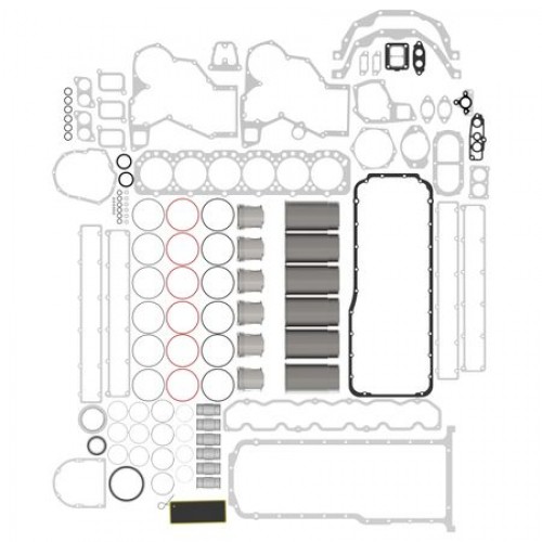 Компл. для рем. двигат., Engine Overhaul Kit, Kit, Expanded RE524627 