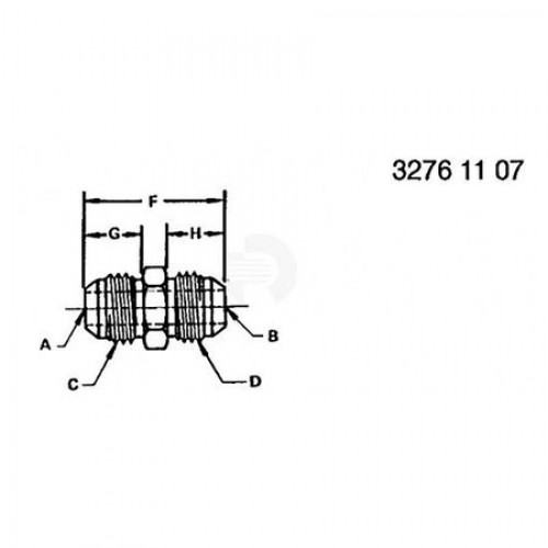 Фитинг, Fitting,union With Anti Seize RE542003 