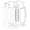 Компл. для рем. двигат., Engine Overhaul Kit, Heavy Duty RE546994 