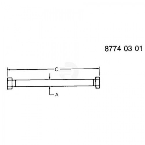 Труба, Tube, Leak-off With Nuts And Sleeve RE68748 