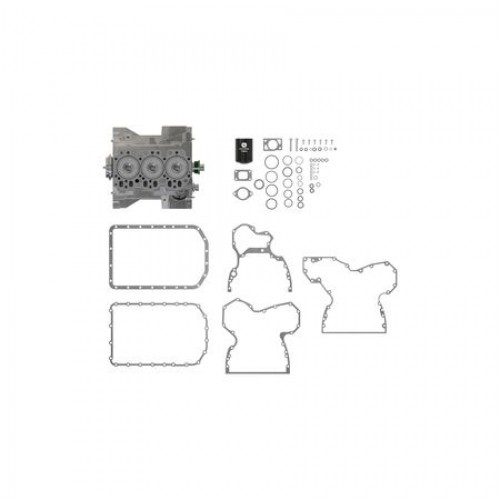 Узел короткого блока, Short Block Assembly, 3 Cylinders RE69874 