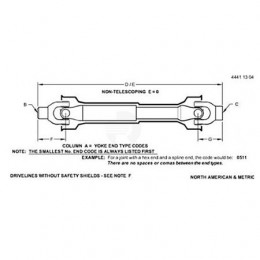 Универсальный шарнир, U-joint Assembly RE70738 