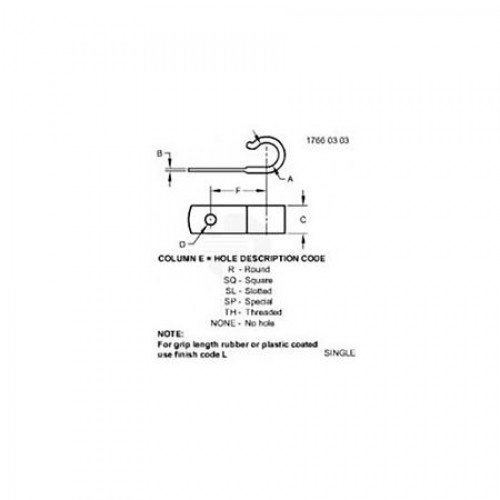 Скоба, Clamp,coated J T32231 