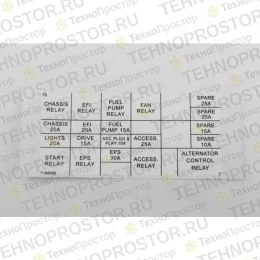 Табличка с предохранителем и реле, 7360989