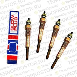 Свеча накала Isuzu C240 (10.5 V) - 4 штуки (9825119780)