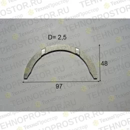 Полукольцо коленвала, std, низ BOBCAT 7315150