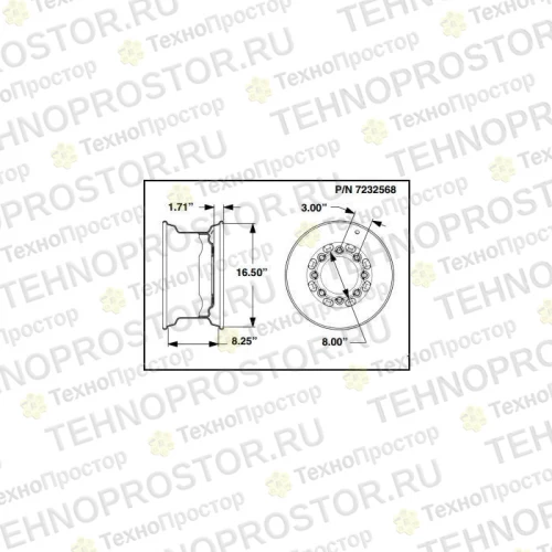 Диск колесный BOBCAT  7232568