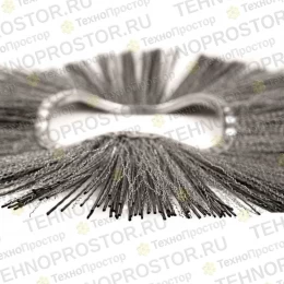 Черная волнистая комбинированная щетина из поли / проволочной подметальной машины, 6,4 x 21 3/8, 7399762