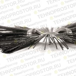 Черная волнистая щетка для подметания, 6,4 x 21 3/8, 7399763