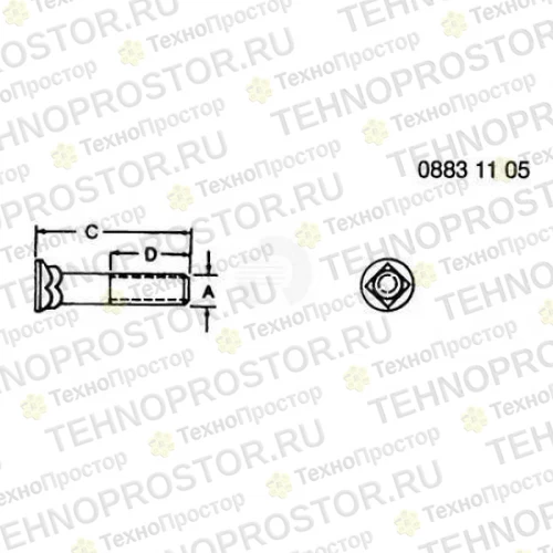 Болт, Bolt, Plow, No. 3 Repair Head 10H1040 