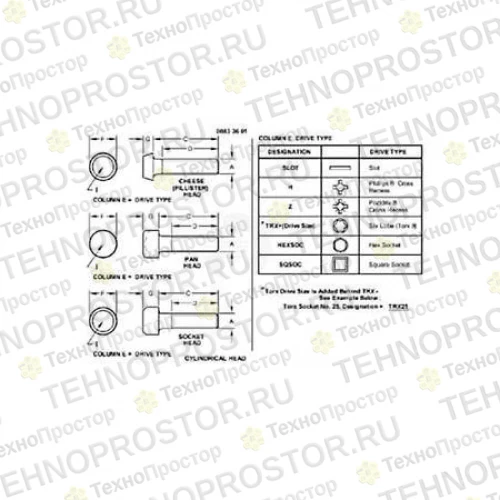 Винт, Screw, Cr Pan Head, Metric 21M7265 