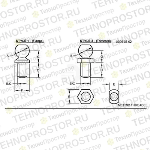Шаровой палец, Ball Stud A13 Lan964-4.6 Zn 55M7011 