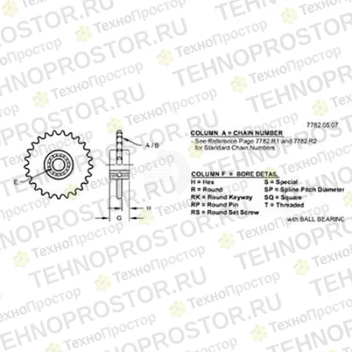 Звездочка натяжн. устр., Idler Sprocket AFH205780 