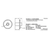 Ведущая звездочка, Sprocket Assy - 46t Ansi 60 AH125080 