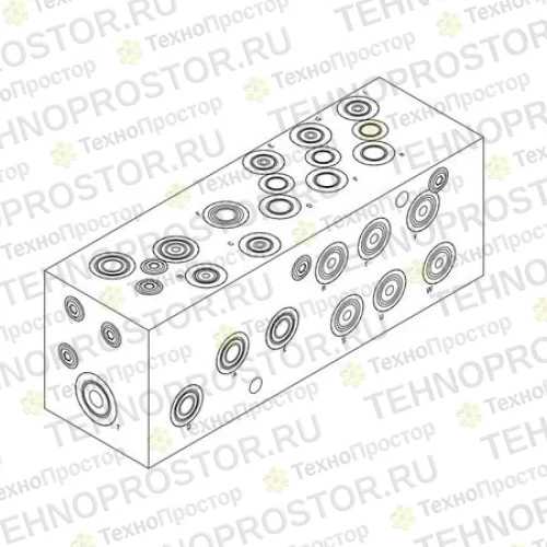 Блок клапана, Valve Stack-short Blck-contour Mstr AH219057 