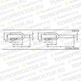 Конец тяги со ст. вилки, Yoke With Shaft, Chopper Drive AH221763 