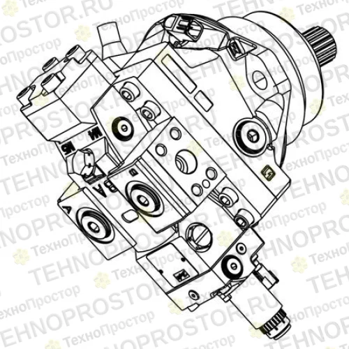 Гидравлический мотор, Hydraulic Motor, H1b 110 AKK22431 