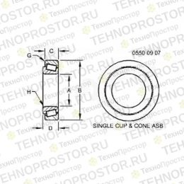 Конич. роликов. подшипник, Tapered Roller Bearing AL79794 