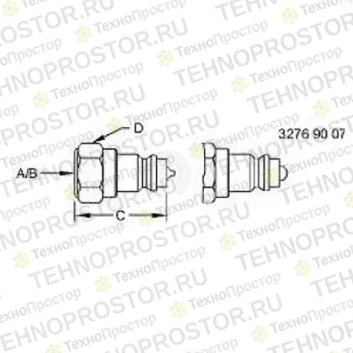 Быстросъемн. гидр. муфта, Coupler, Breakaway Coupler AN233013 