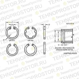 Кольцо, Snap Ring, External H179667 