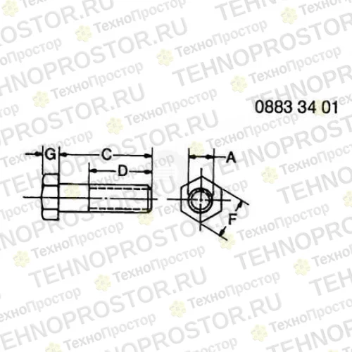 Винт с головкой, Screw, Special Cap R151507 