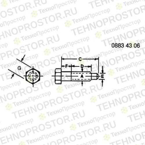 Винт с гол. п/торц. кл., Socket Head Screw, Special R246360 