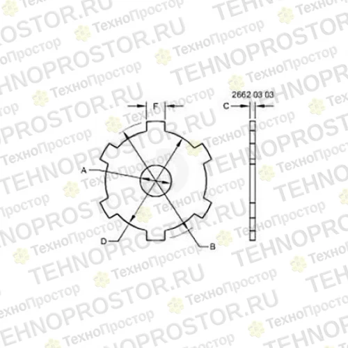 Дисковое орудие, Disk, Separator R271542 