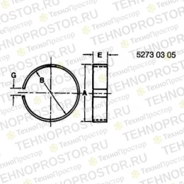 Кольцо поршня, Ring,sealing R39280 