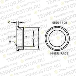 Дорожка подшипника, Race,thrust Bearing R51340