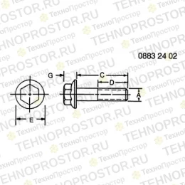 Винт с головкой, Cap Screw, 5/8"-11 Unrc-2ax128.6 R519287
