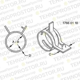 Зажимная скоба, Clip R56101 