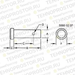 Крепление со штифтом, Special Pin R65563 