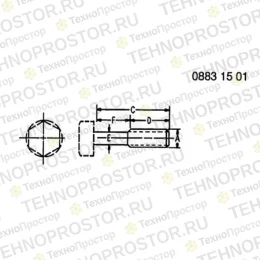 Винт с головкой, Cap Screw R80574 