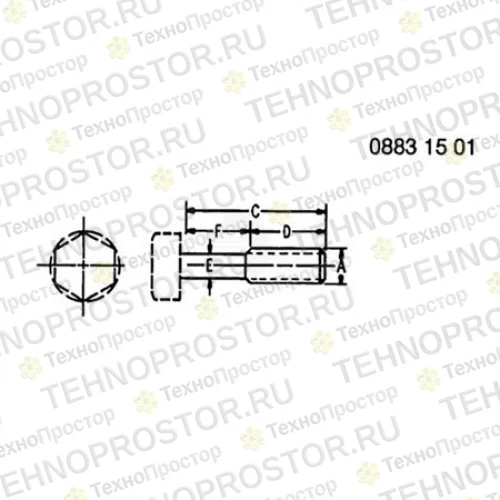Винт с головкой, Cap Screw R80574 
