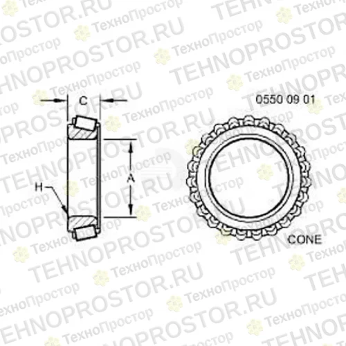 Внутр. кольцо подшипника, Cone, Bearing, Assembly RE179848 