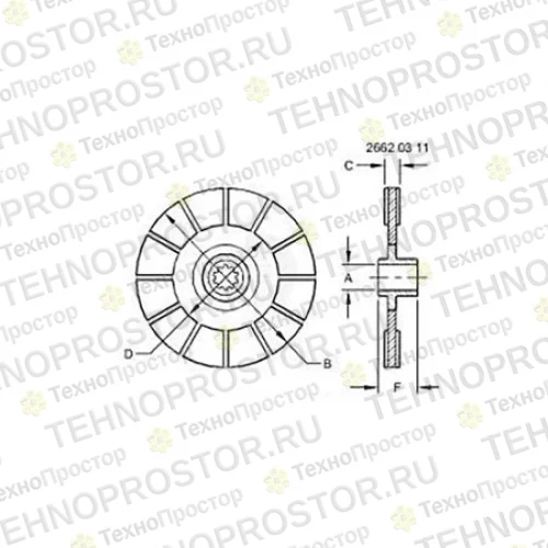 Диск муфты, Clutch Disk RE210075 