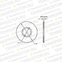 Диск муфты, Clutch Disk, With Inner Spline RE326609 