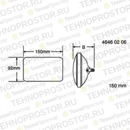 Лампа, Lamp,halogen,sealed Beam RE49904 