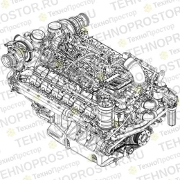 Дизельный двигатель, Diesel Engine, Liebherr D9512 24l F SZ10201 