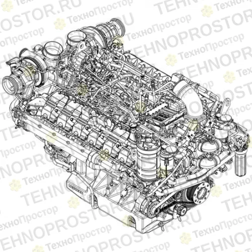Дизельный двигатель, Diesel Engine, Liebherr D9512 24l F SZ10201 