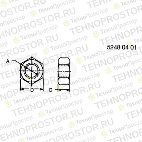 Гайка, Nut, Bulkhead T80306 