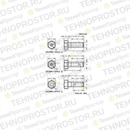 Винт с головкой, Cap Screw Z101713 