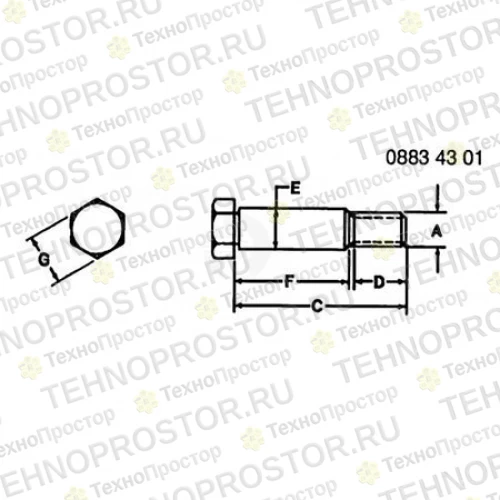 Винт, Screw Z69422 