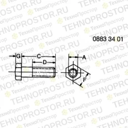 Винт с головкой, Cap Screw, M10 X 1.5 X 25 - A4 - 80 Z74127 